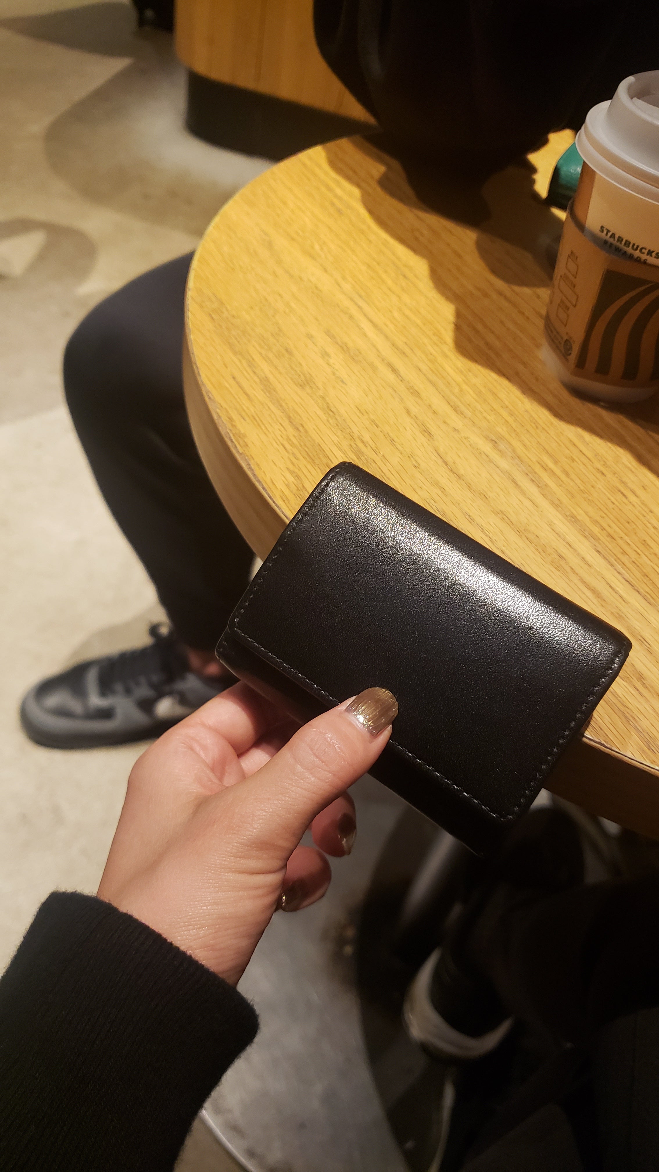 Taglich たぐりっひ タグリッヒ タグリッヒ - 革小物オンラインストア 極小三つ折り財布 シフォン ブラック