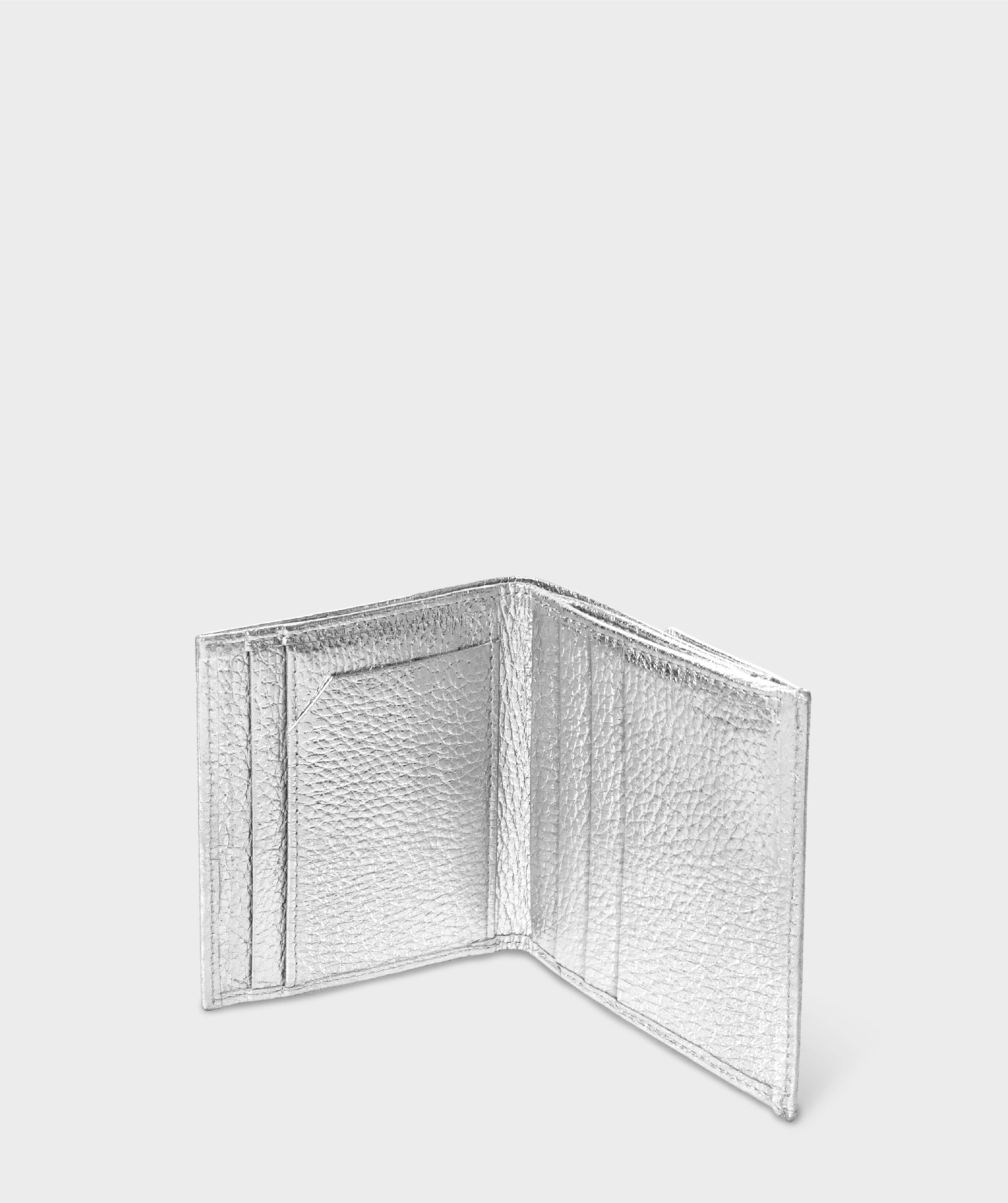 Taglich たぐりっひ タグリッヒ タグリッヒ - 革小物オンラインストア マジックポケット二つ折り財布 ラグジュアリー シルバー