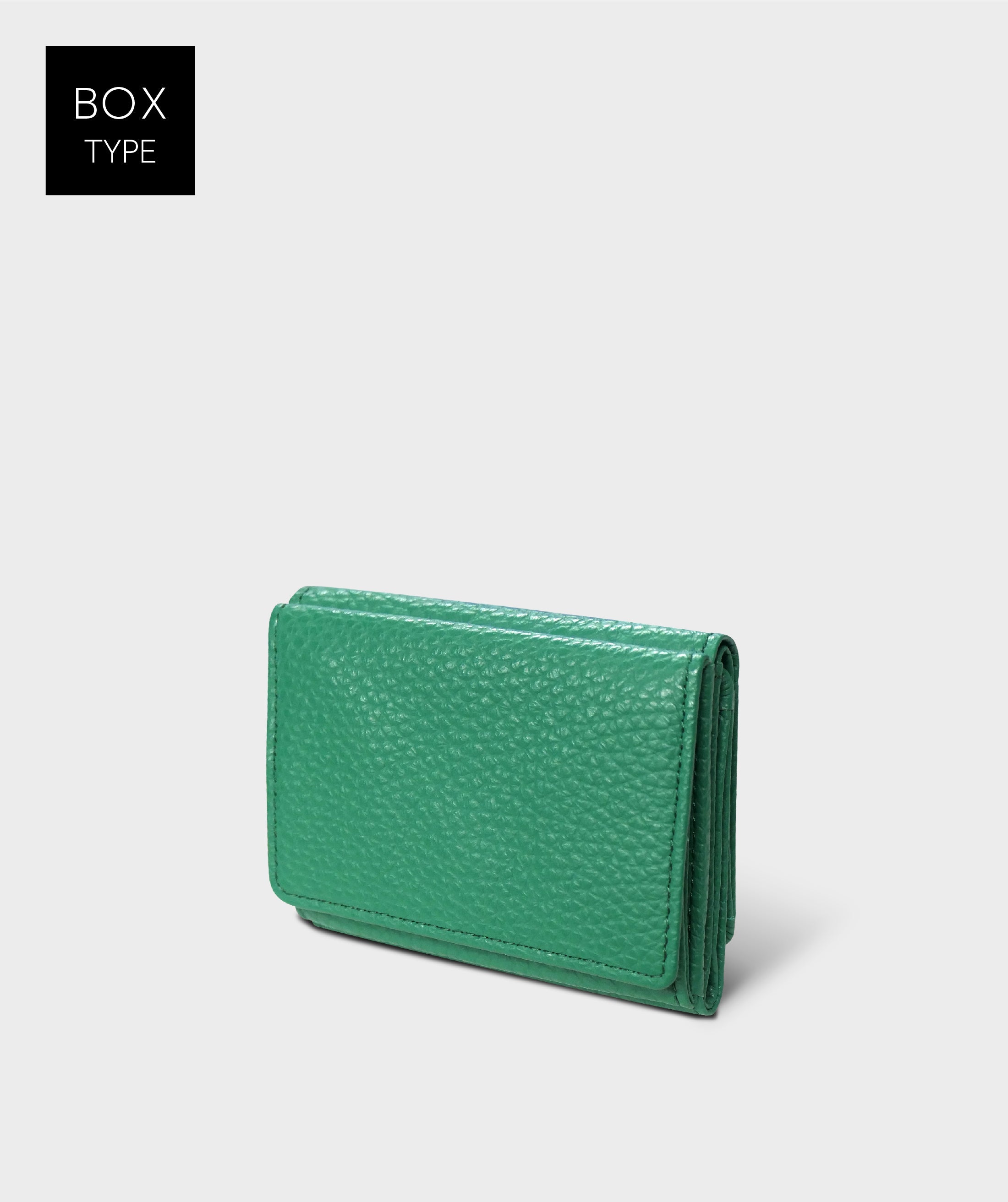 Taglich たぐりっひ タグリッヒ TAGLICH - 革小物オンラインストア 極小三つ折り財布 +1ポケット アドリア グリーン【ボックスタイプ】