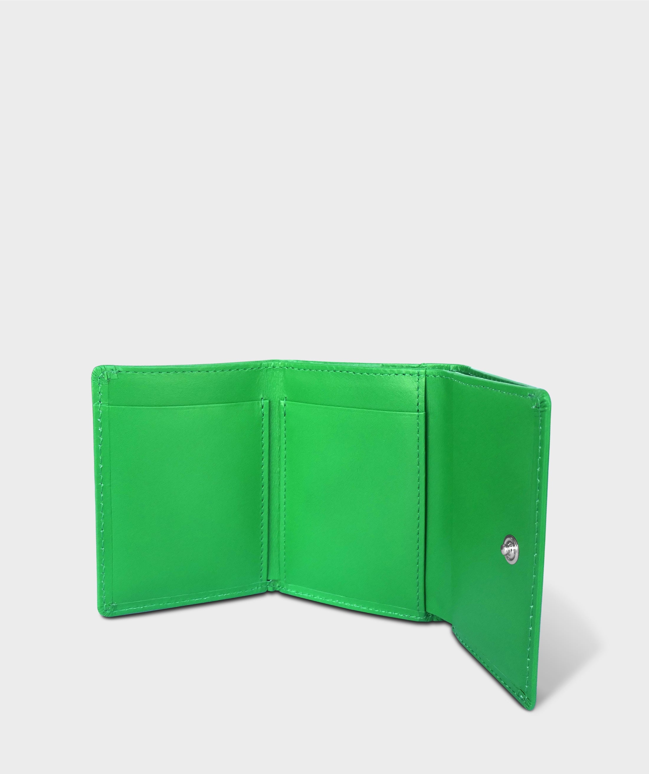 Taglich たぐりっひ タグリッヒ タグリッヒ - 革小物オンラインストア 極小三つ折り財布 シフォン マラカイトグリーン