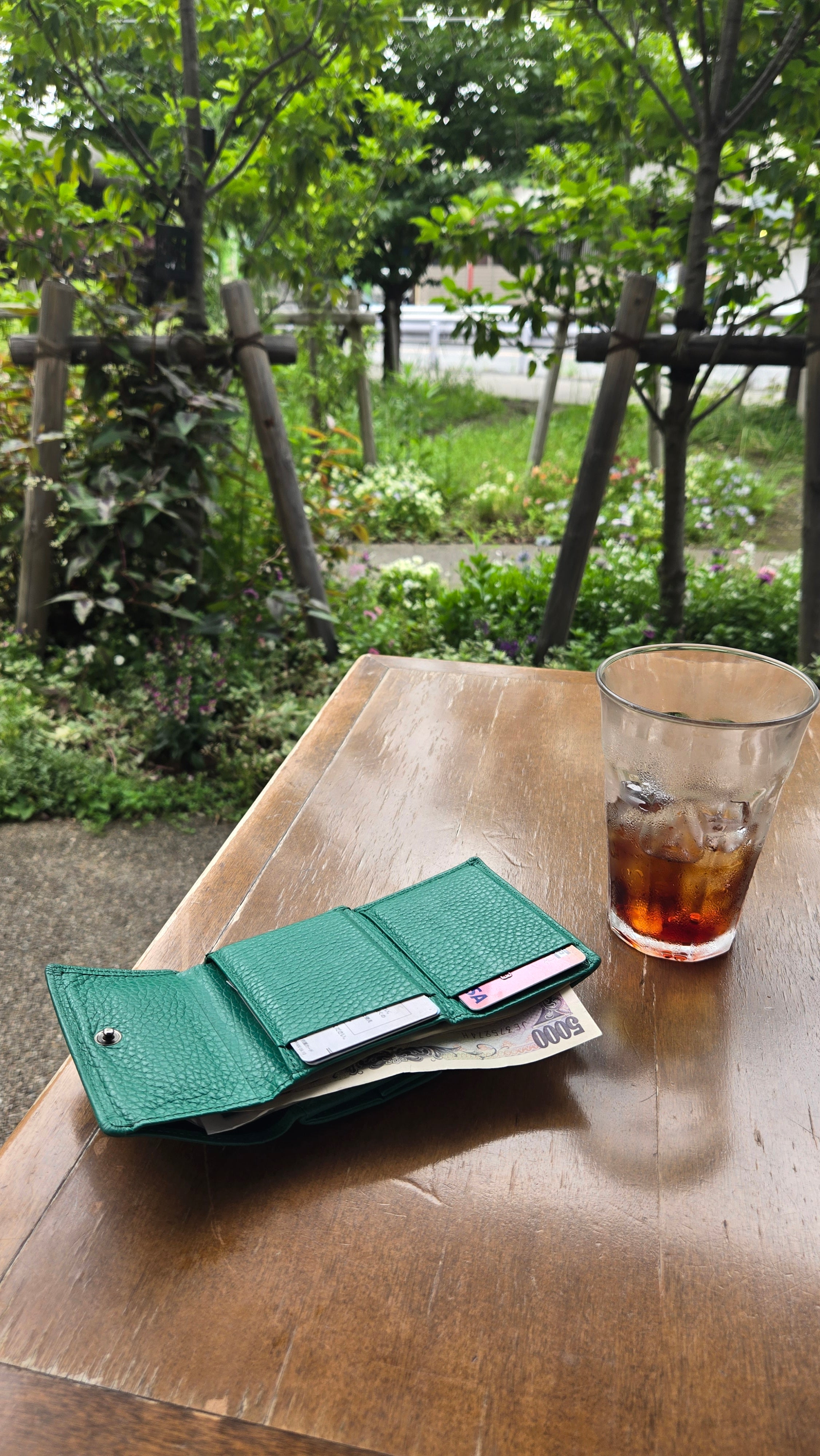 Taglich たぐりっひ タグリッヒ TAGLICH - 革小物オンラインストア 極小三つ折り財布 +1ポケット アドリア グリーン【ボックスタイプ】