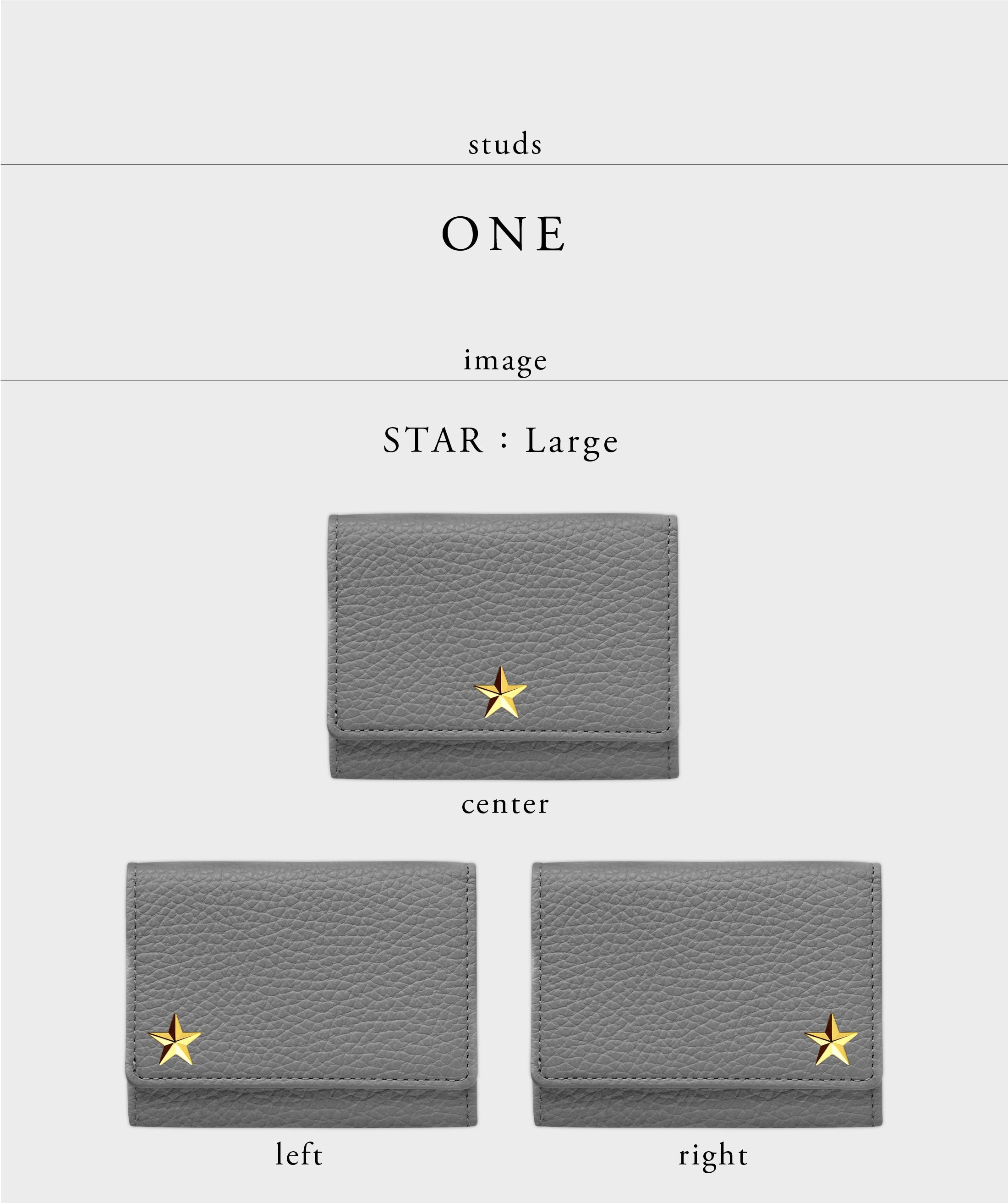 Taglich たぐりっひ タグリッヒ タグリッヒ- 革小物オンラインストア 【限定ギフト価格】スタッズ加工【1個】極小三つ折り財布用