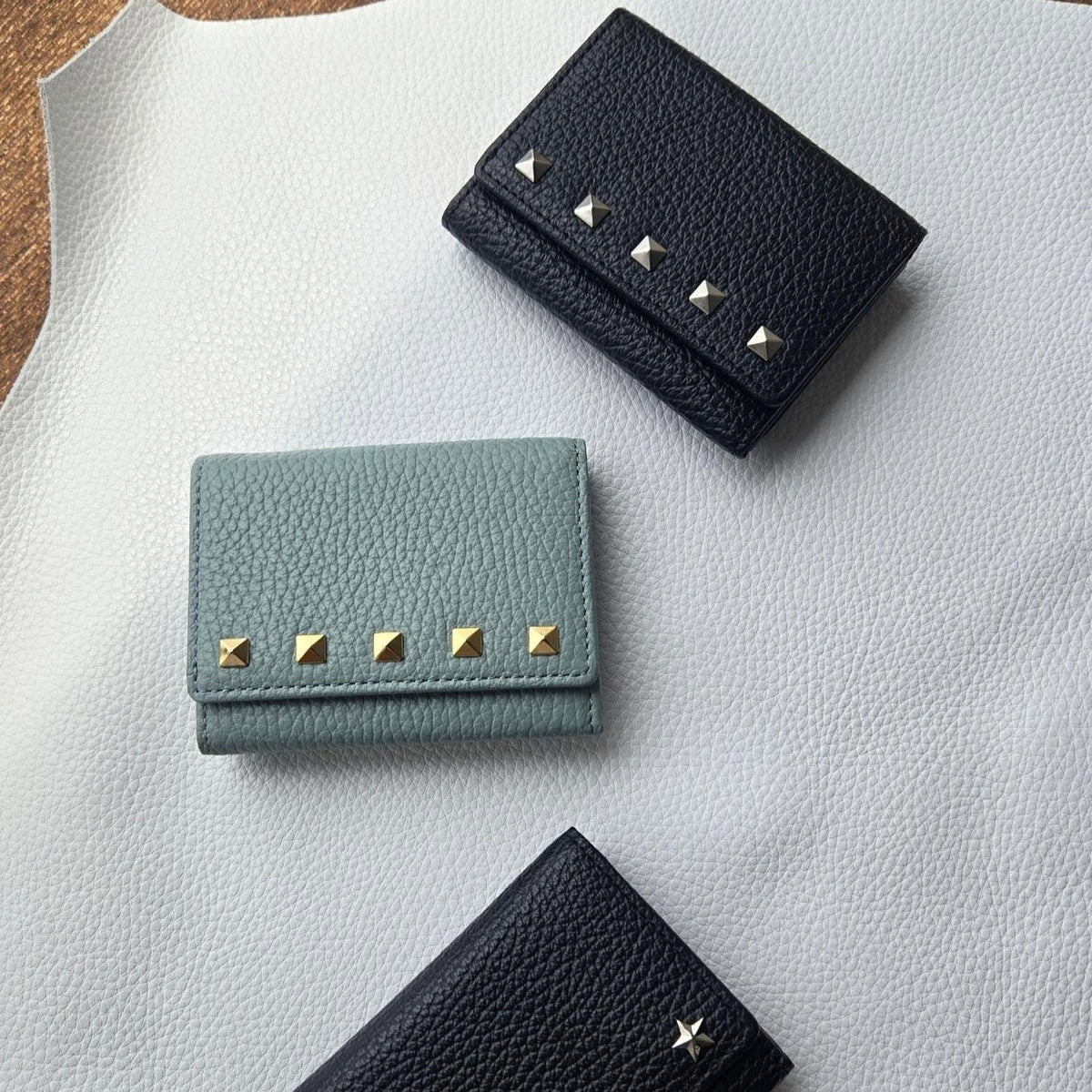 Taglich たぐりっひ タグリッヒ TAGLICH - 革小物オンラインストア 極小三つ折り財布 +１ポケット アドリア ブラック【ベーシックタイプ】