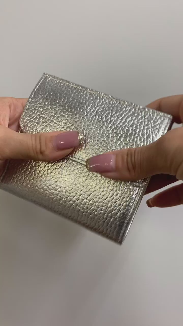 マジックポケット二つ折り財布 ステン シルバー / taglich